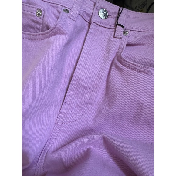 NWT ROMEE STRIJD X NA-KD High Waisted Wide Leg Denim In Light Pink Size 2 (32) - Picture 9 of 10